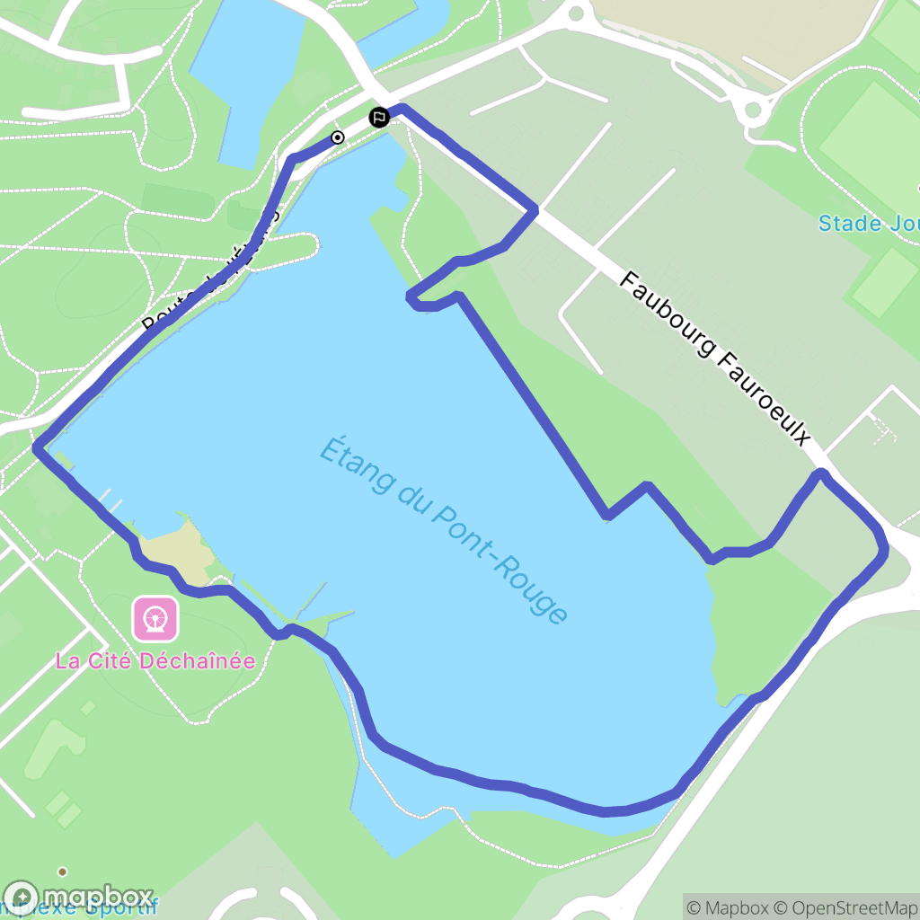 Le Quesnoy : carte du parcours de randonnée - France