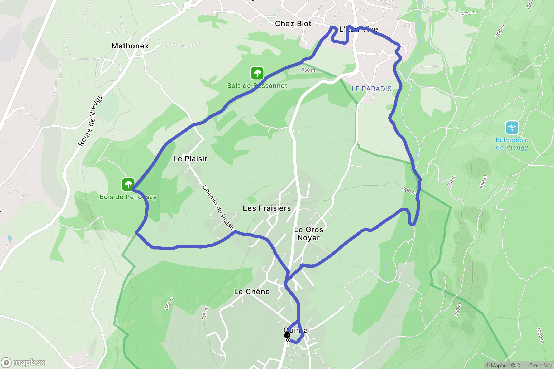 Quintal: routekaart voor buitenactiviteiten - France