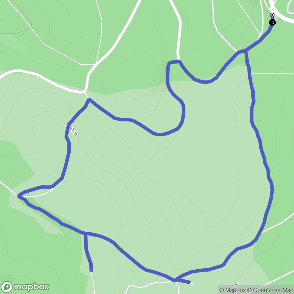Peyrat-le-Château : carte du parcours de randonnée - France