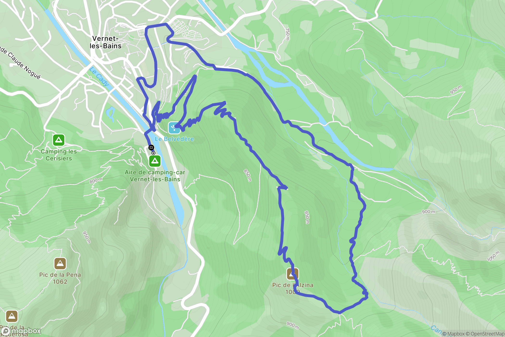 Vernet-les-Bains: routekaart voor buitenactiviteiten - France