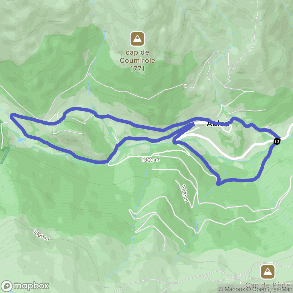 Guchen : carte du parcours de randonnée - France