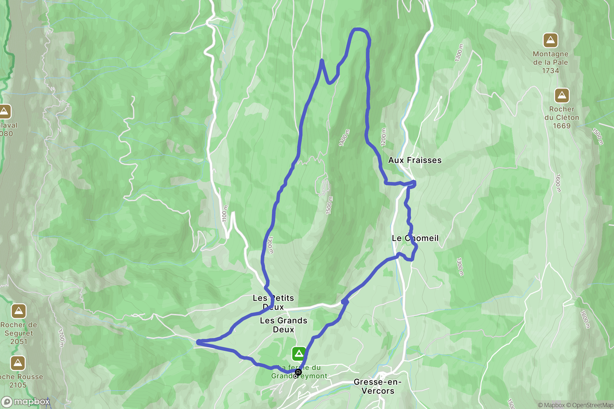 Gresse en Vercors: routekaart voor buitenactiviteiten - France