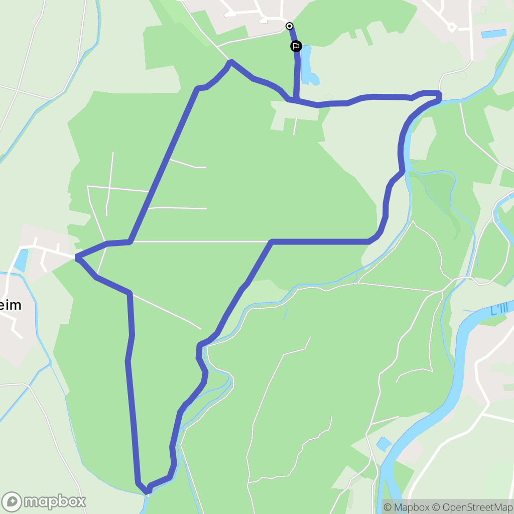 Fegersheim : carte du parcours de randonnée - France