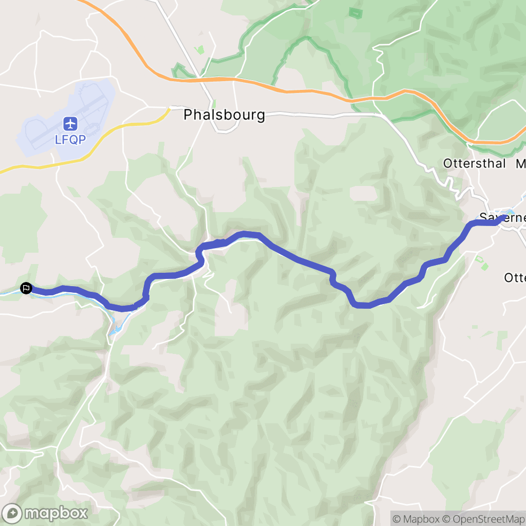 Arzviller : carte du parcours de randonnée - France