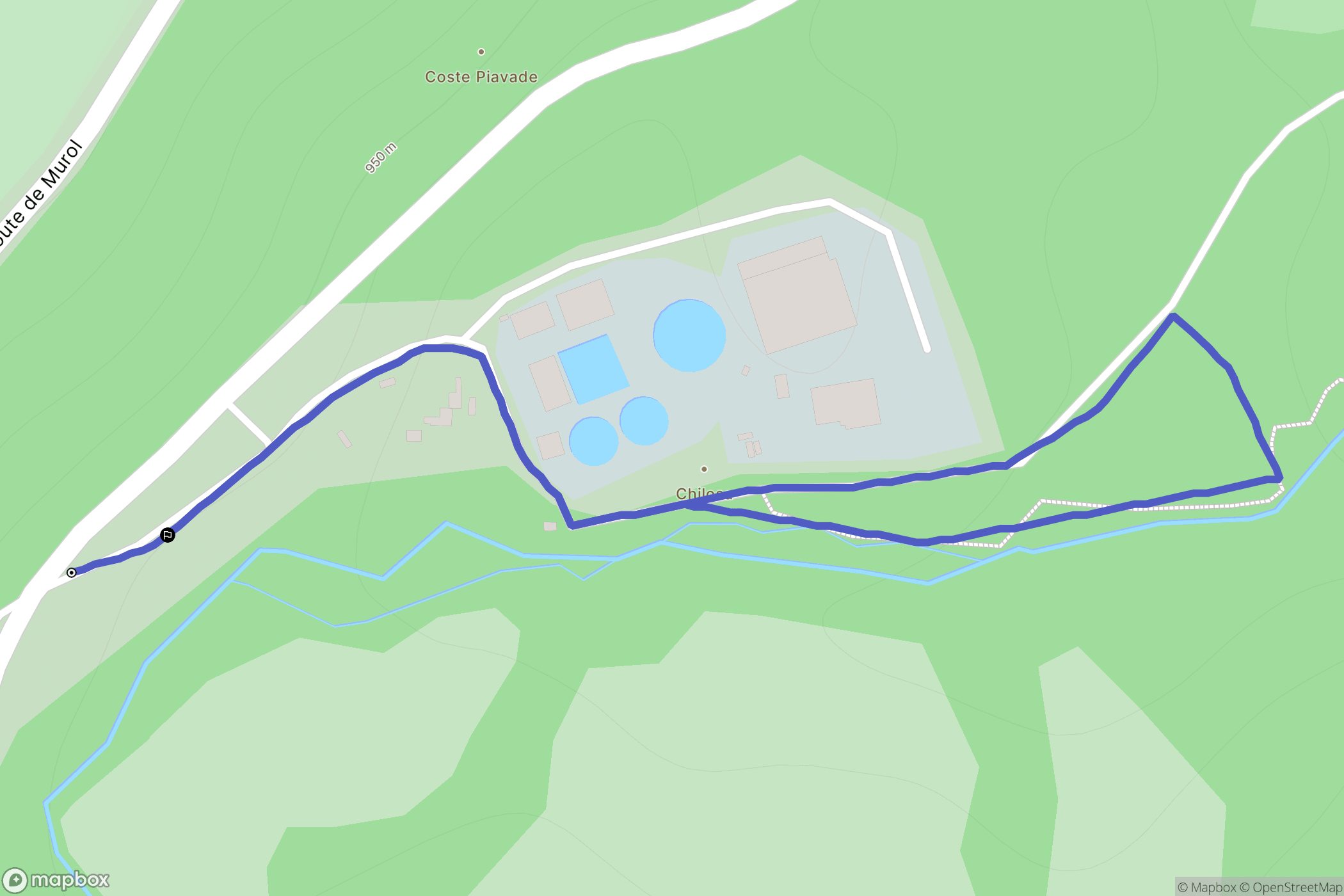 Besse-en-Chandesse : carte du parcours de randonnée - France