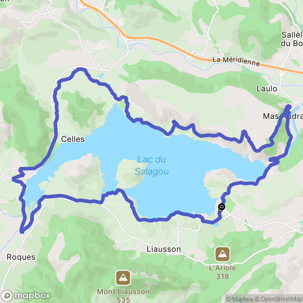 Clermont-l'Hérault : carte du parcours de randonnée - France