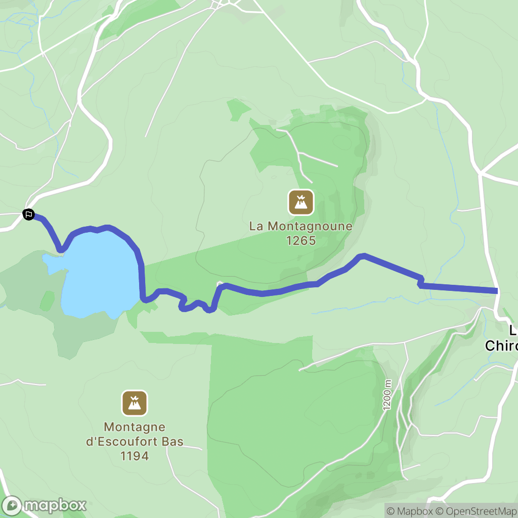 Besse-et-Saint-Anastaise : carte du parcours de randonnée - France