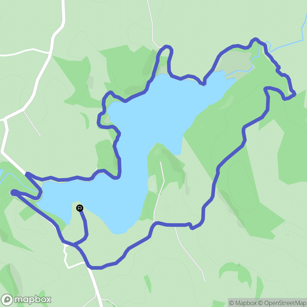Soulages Bonneval : carte du parcours de randonnée - France