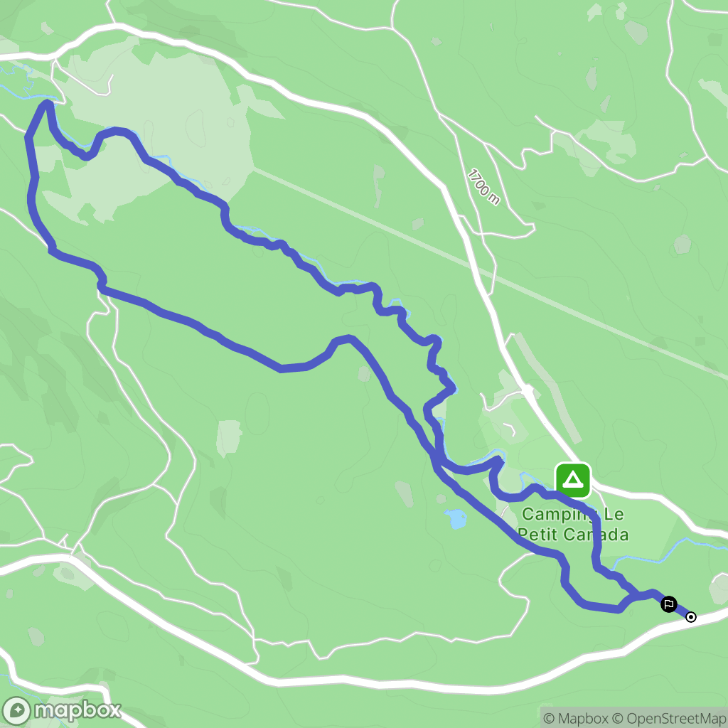 Bolquère : carte du parcours de randonnée - France
