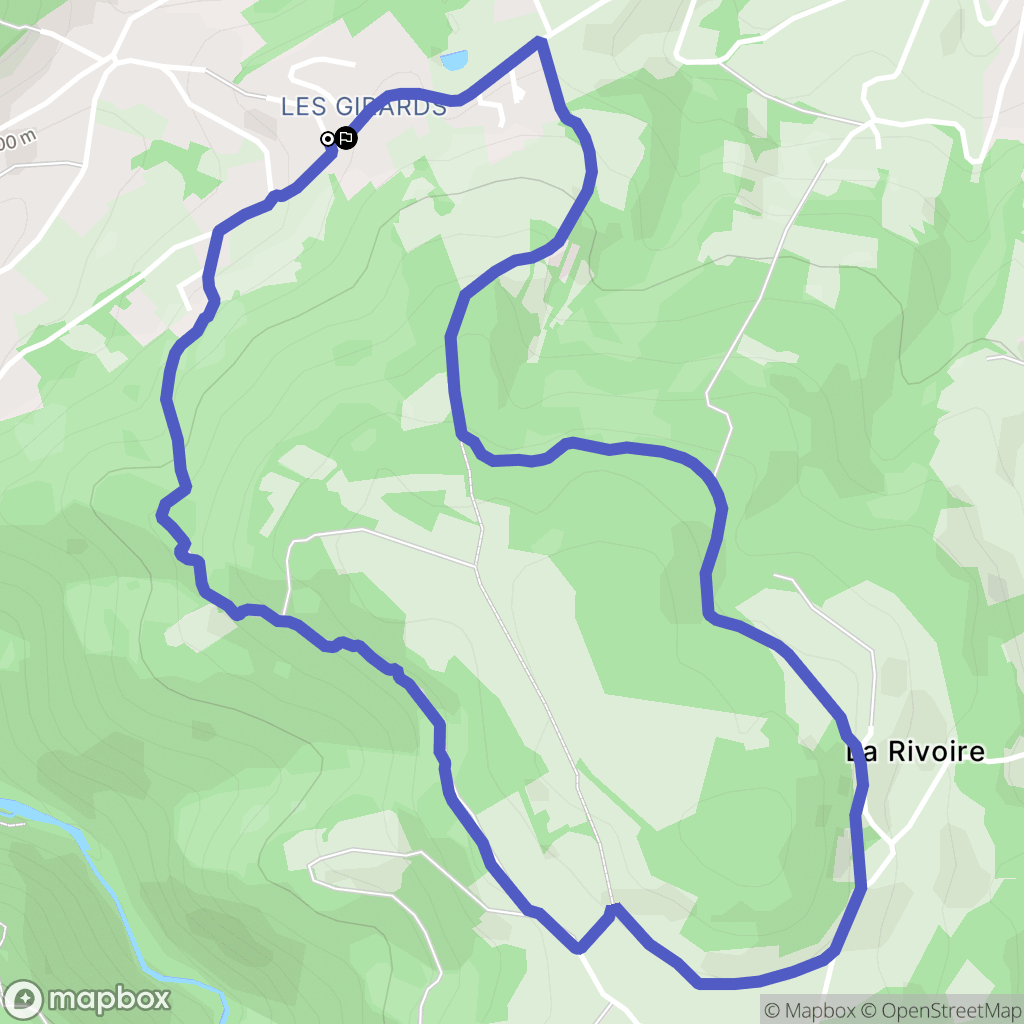 Saint-Paul-en-Cornillon : carte du parcours de randonnée - France