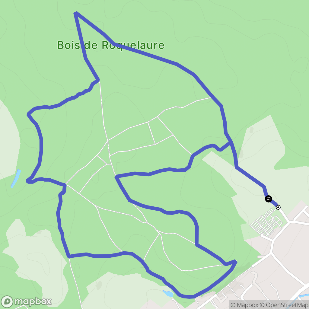 Lapugnoy : carte du parcours de randonnée - France