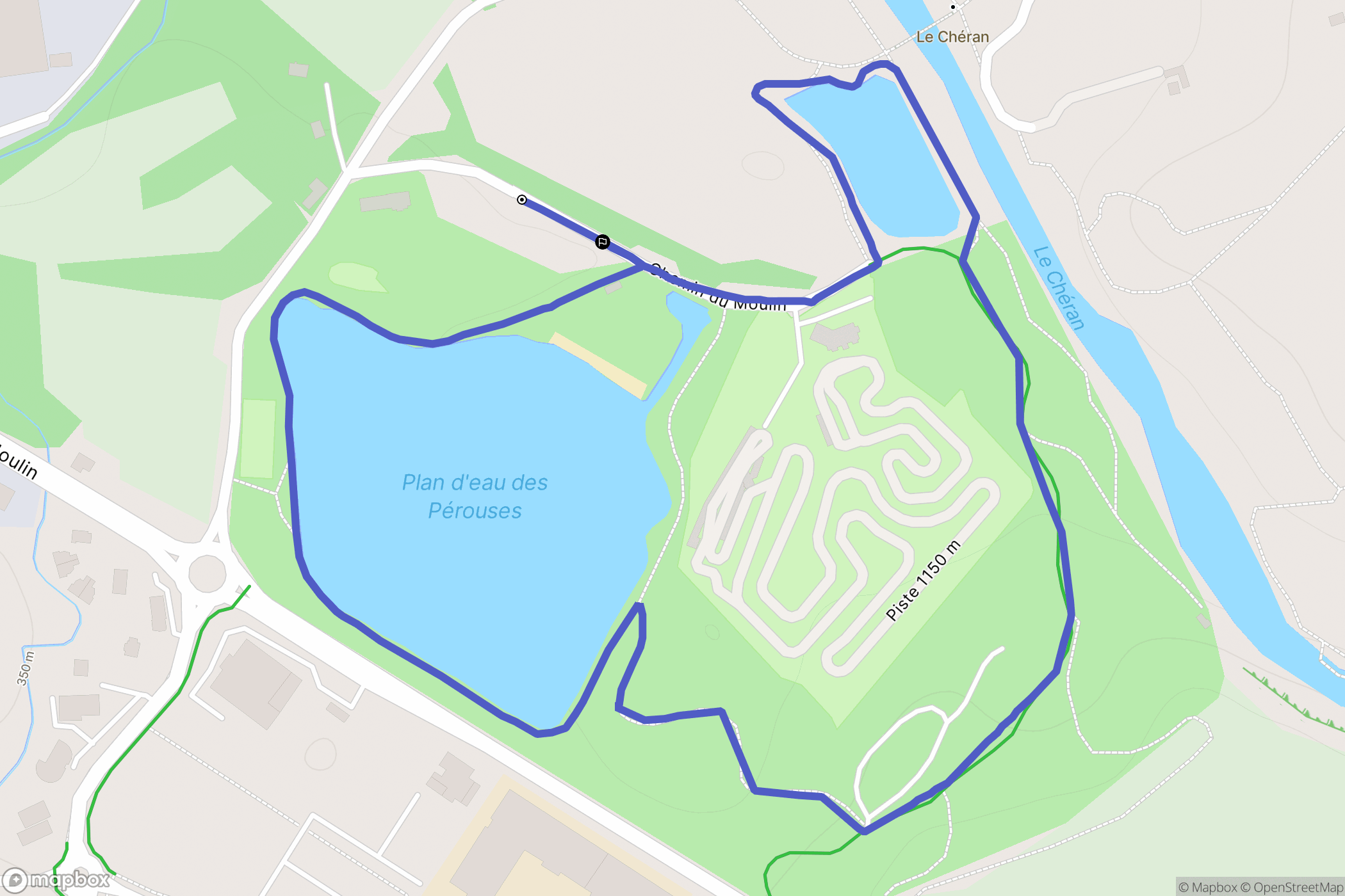 Rumilly : carte du parcours de randonnée - France