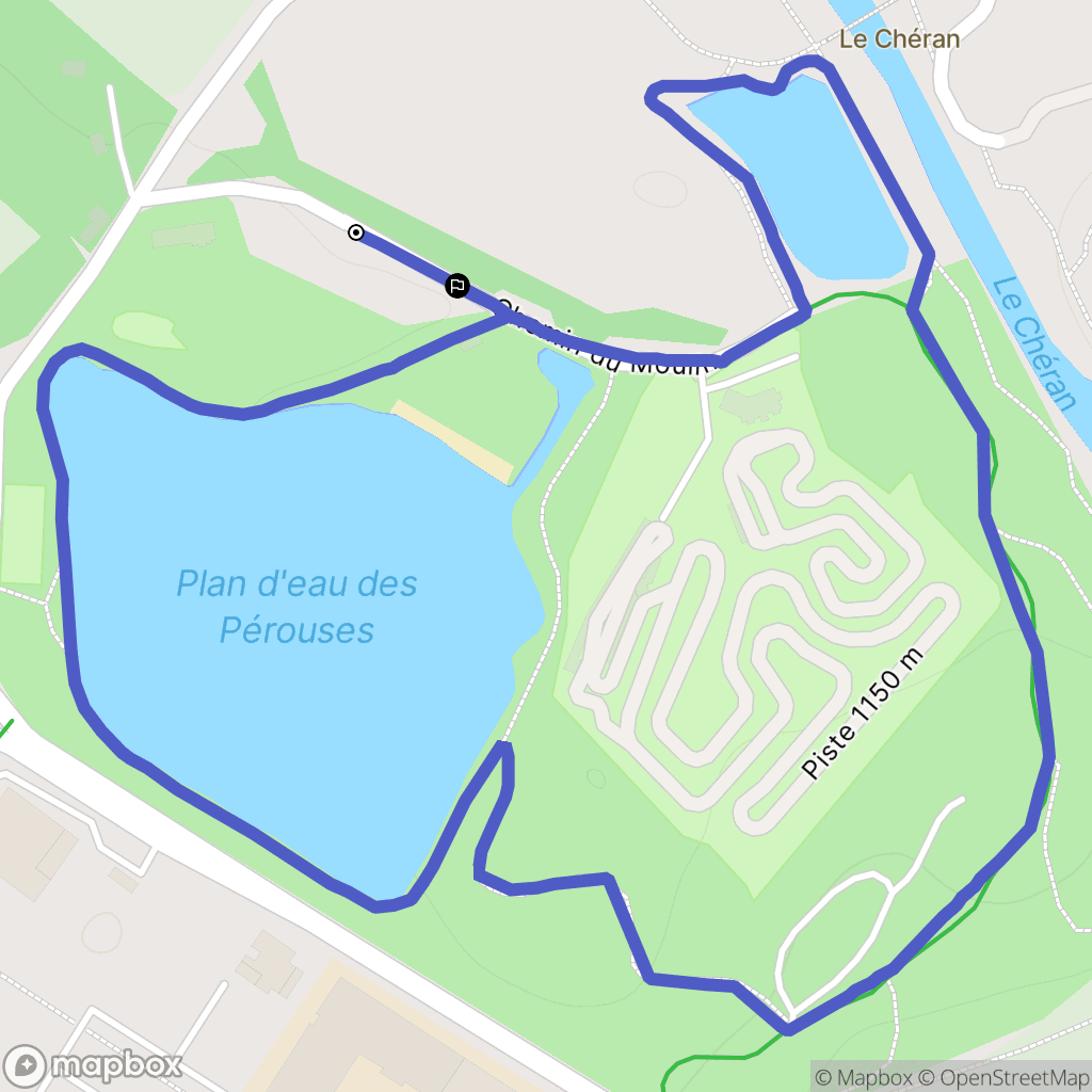 Rumilly : carte du parcours de randonnée - France