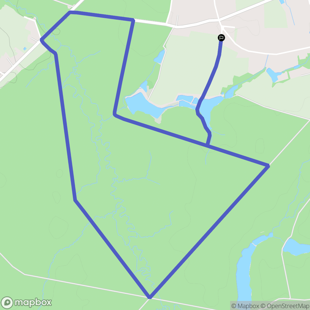 Larnaud : carte du parcours de randonnée - France