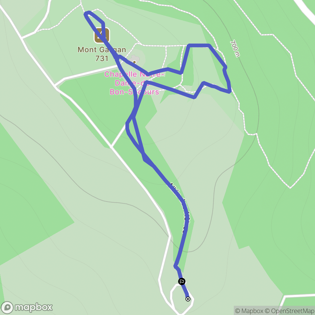 Saint-Gilles-les-Forêts : carte du parcours de randonnée - France