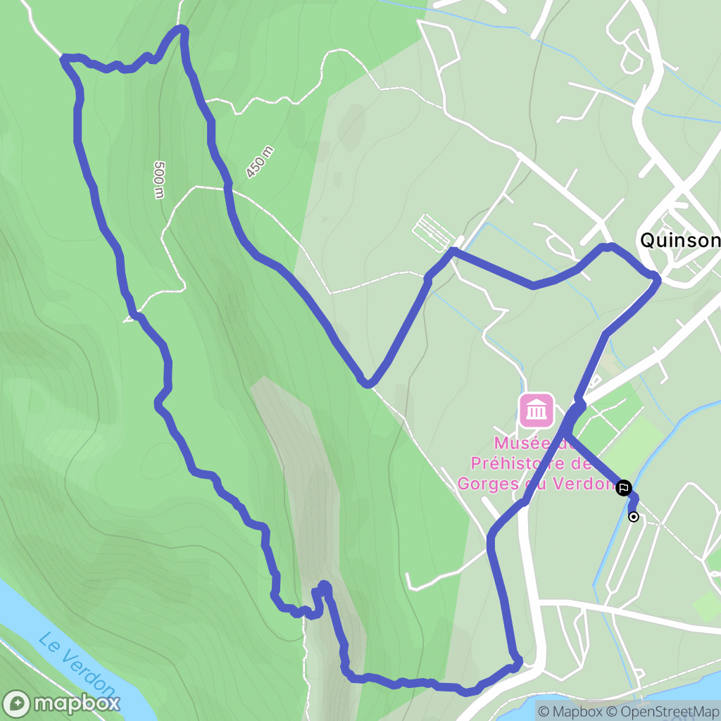 Quinson: routekaart voor buitenactiviteiten - France
