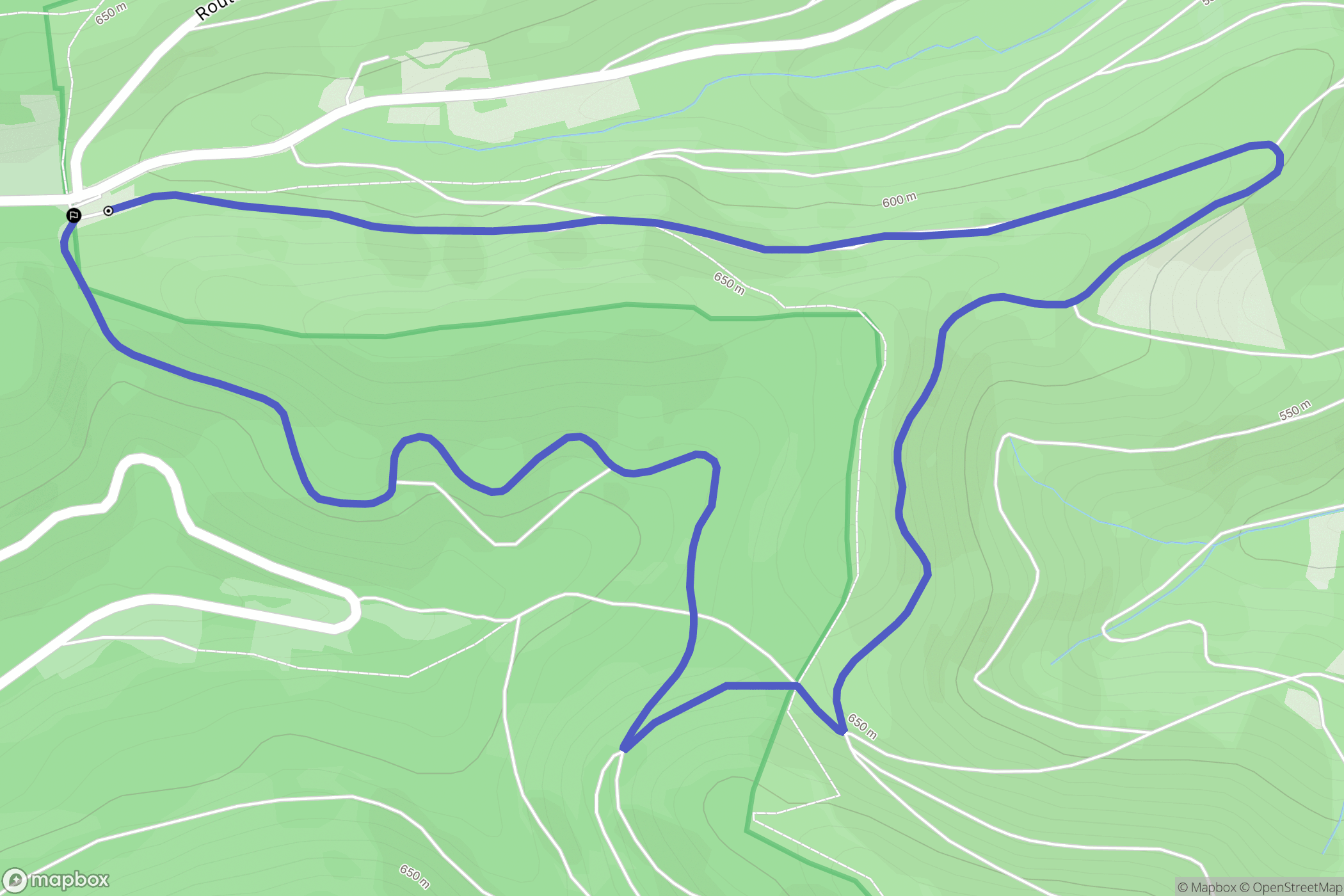 Lubine : carte du parcours de randonnée - France
