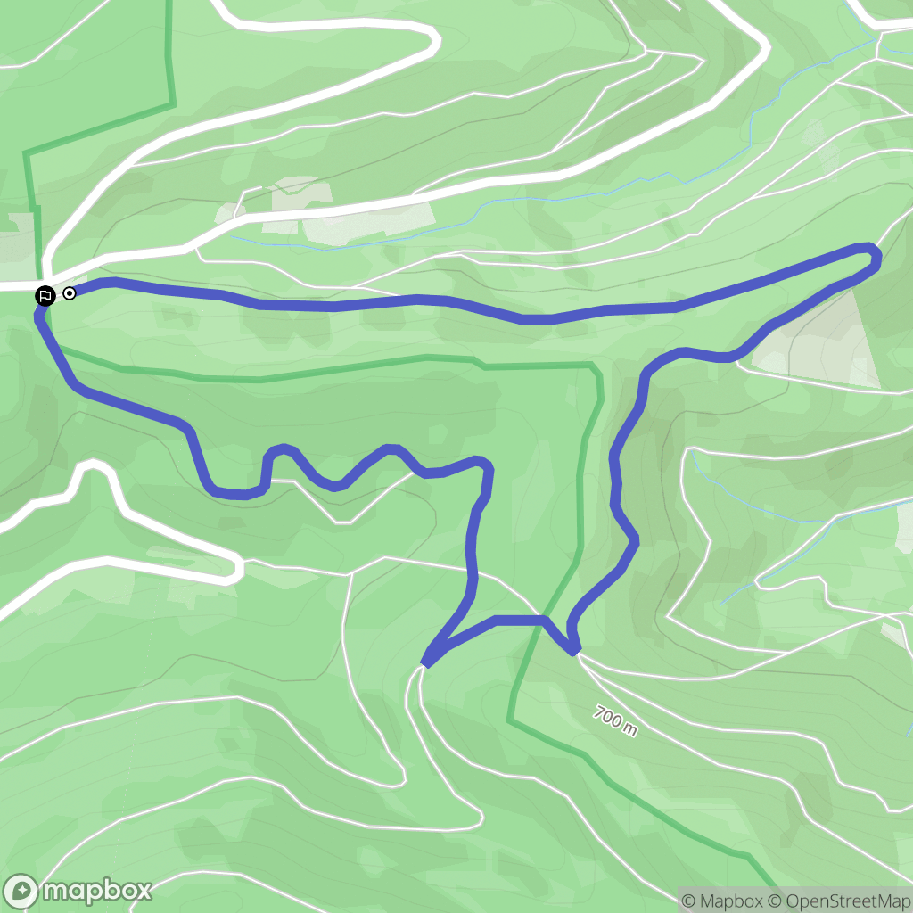 Lubine : carte du parcours de randonnée - France