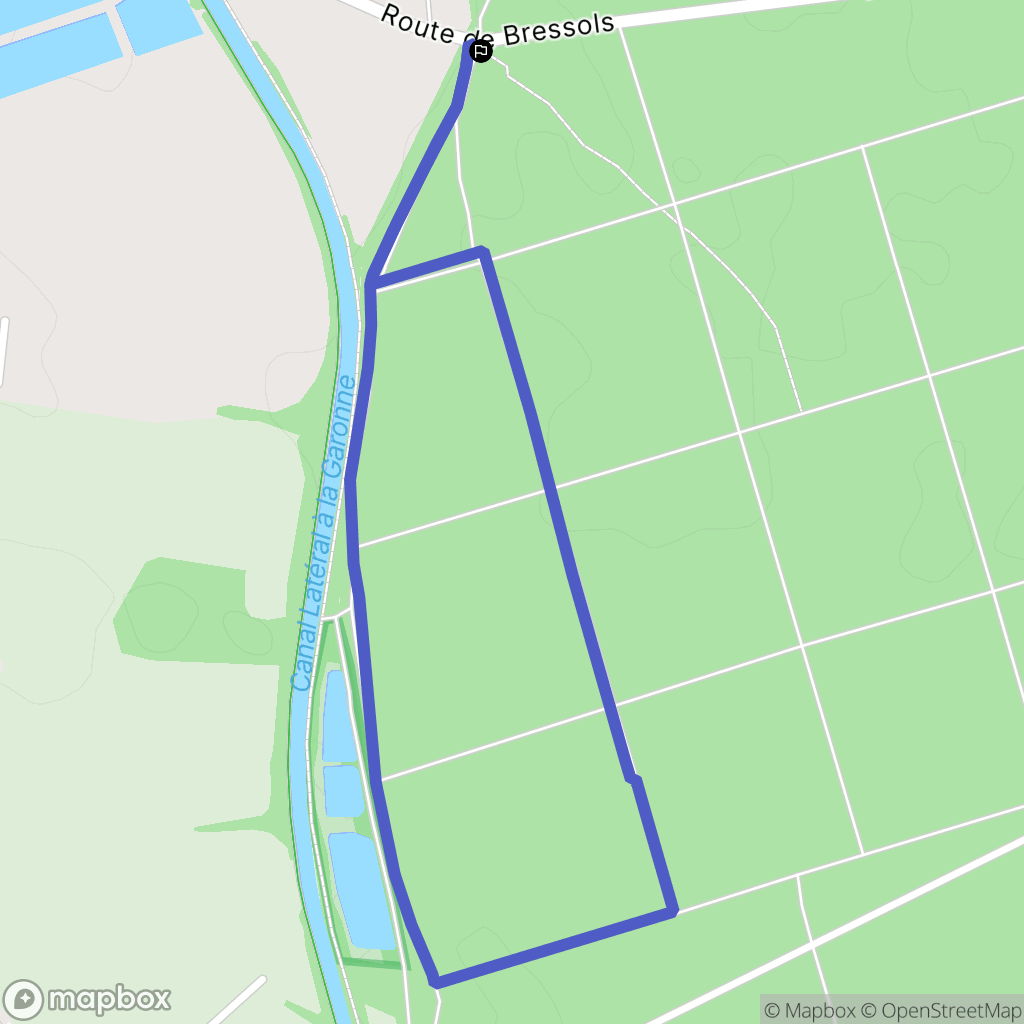 Montech : carte du parcours de randonnée - France