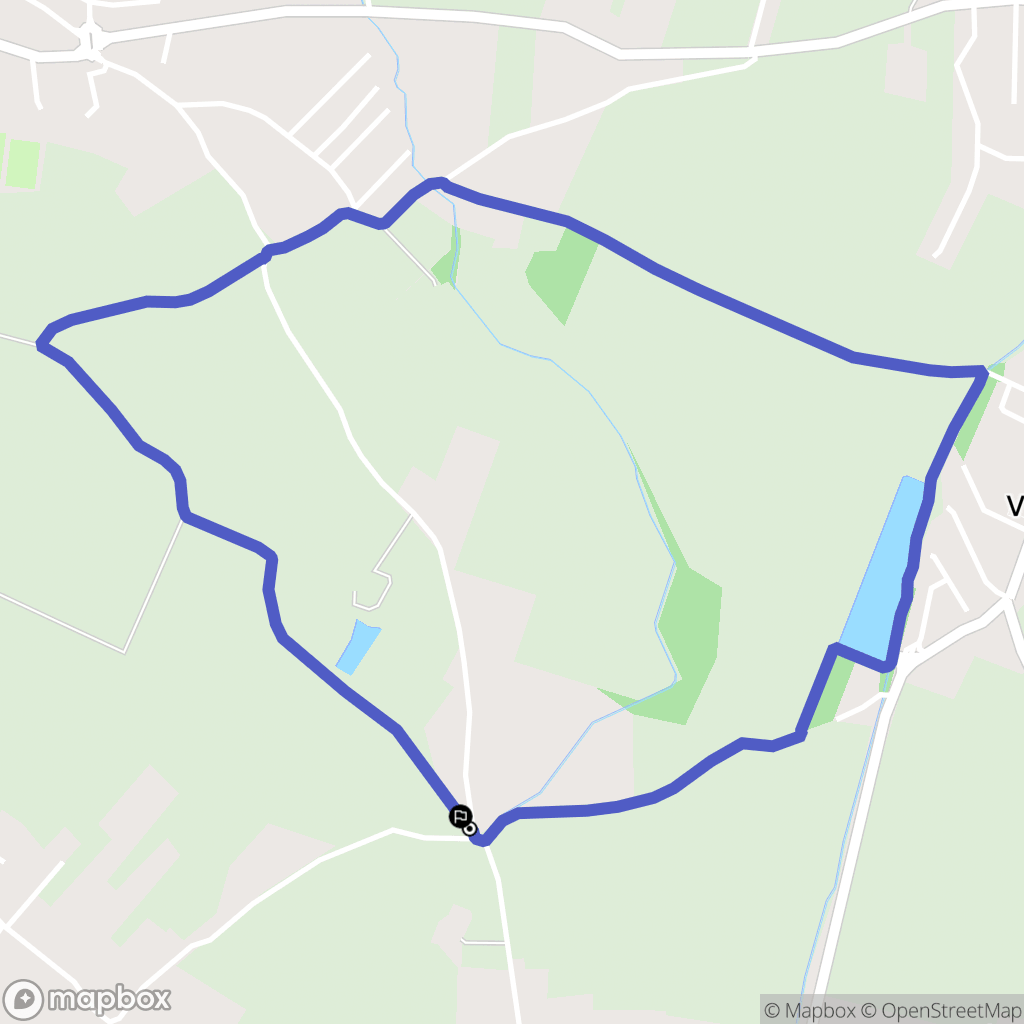 Saubens : carte du parcours de randonnée - France
