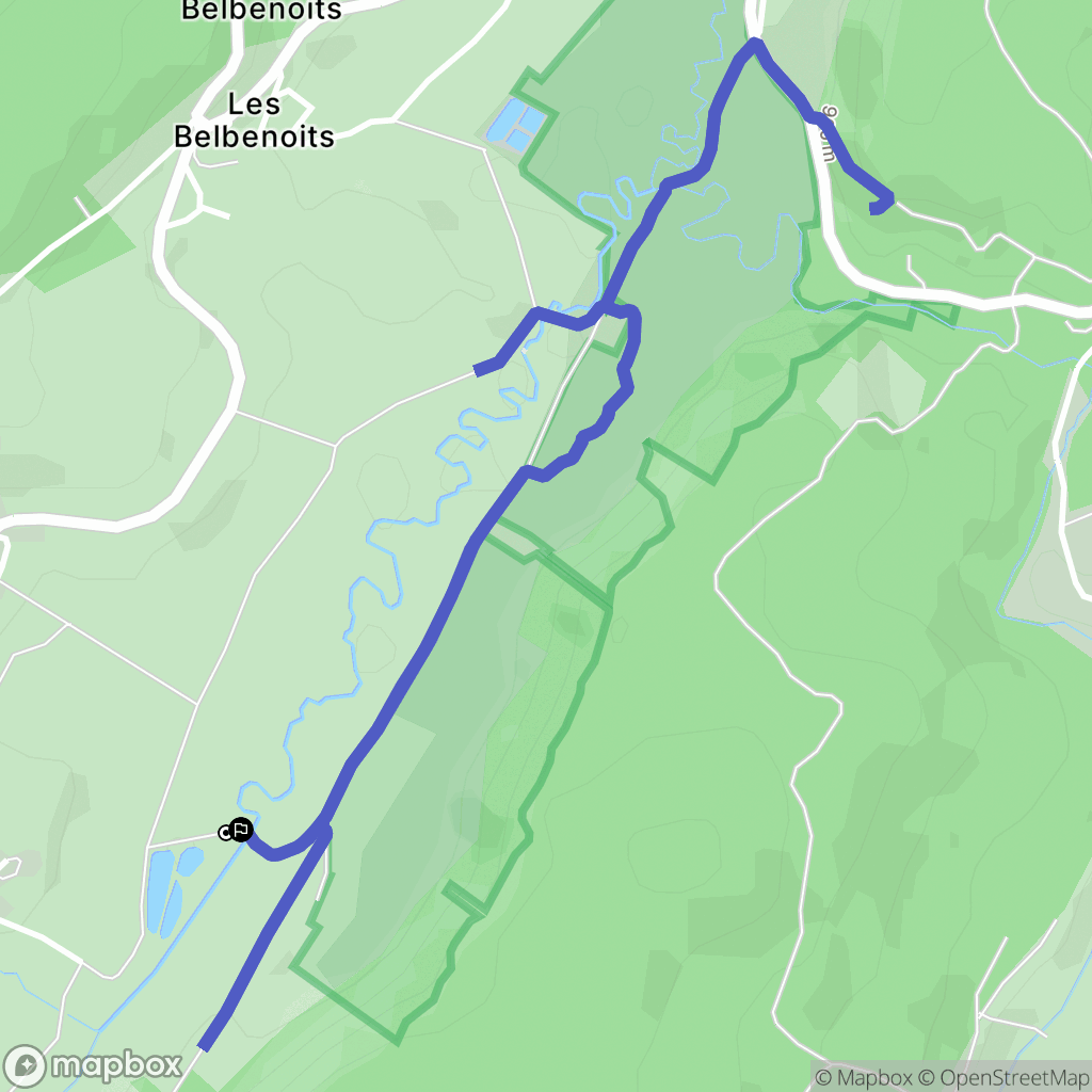 Nanchez : carte du parcours de randonnée - France