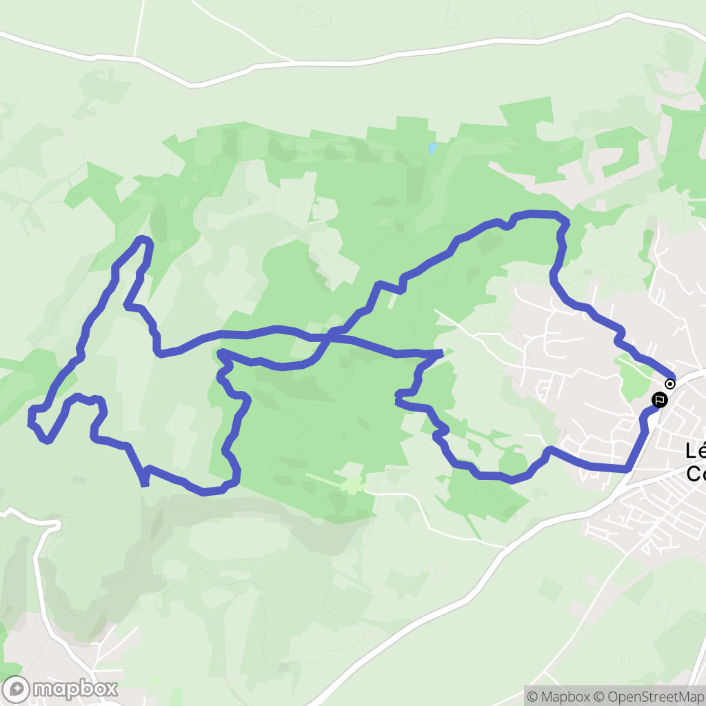 Lézignan-Corbières : carte du parcours de randonnée - France