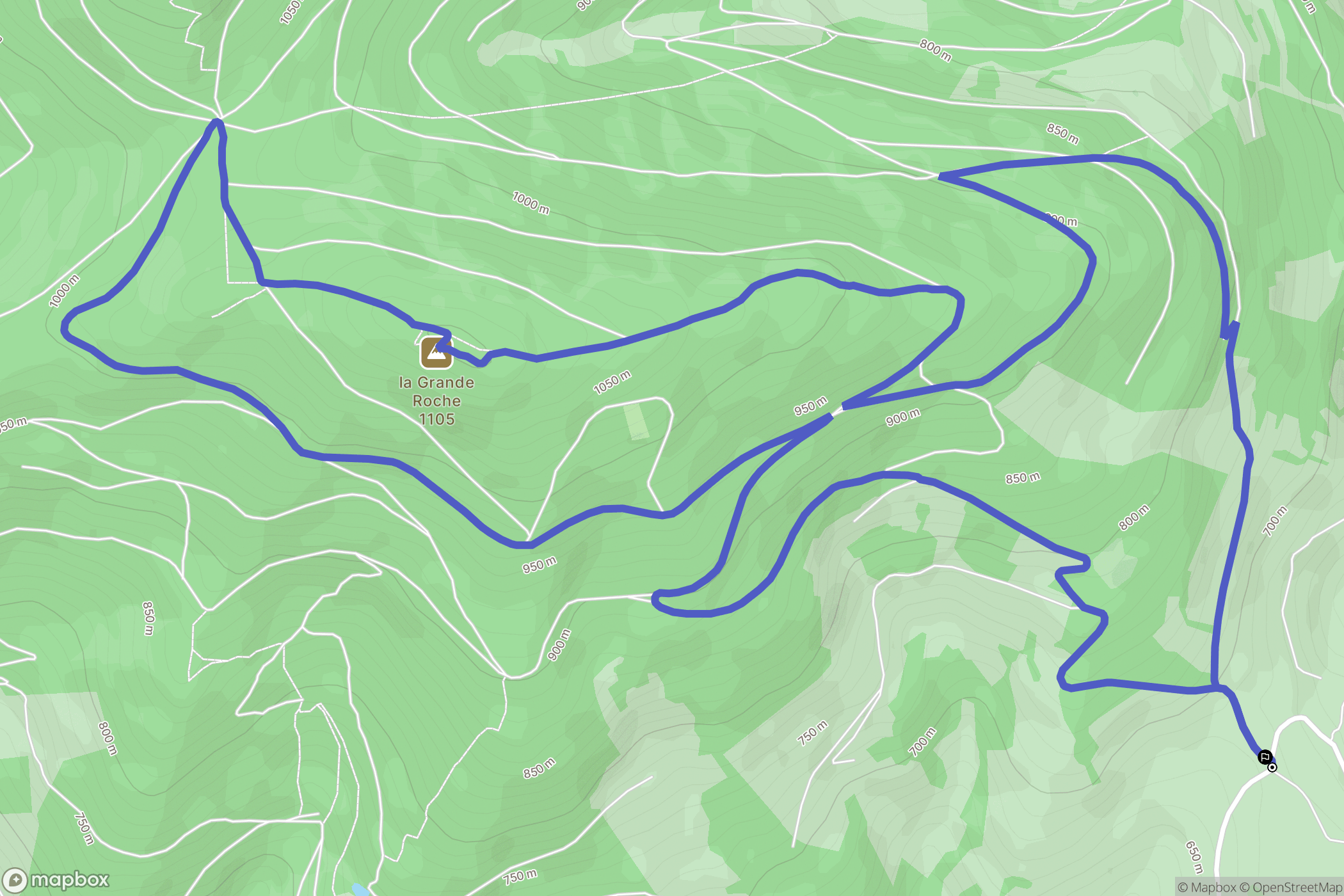 Lapoutroie : carte du parcours de randonnée - France