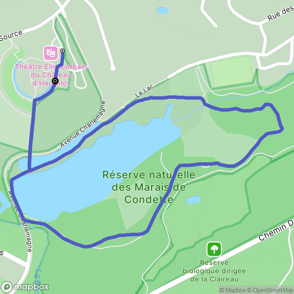 Condette : carte du parcours de randonnée - France