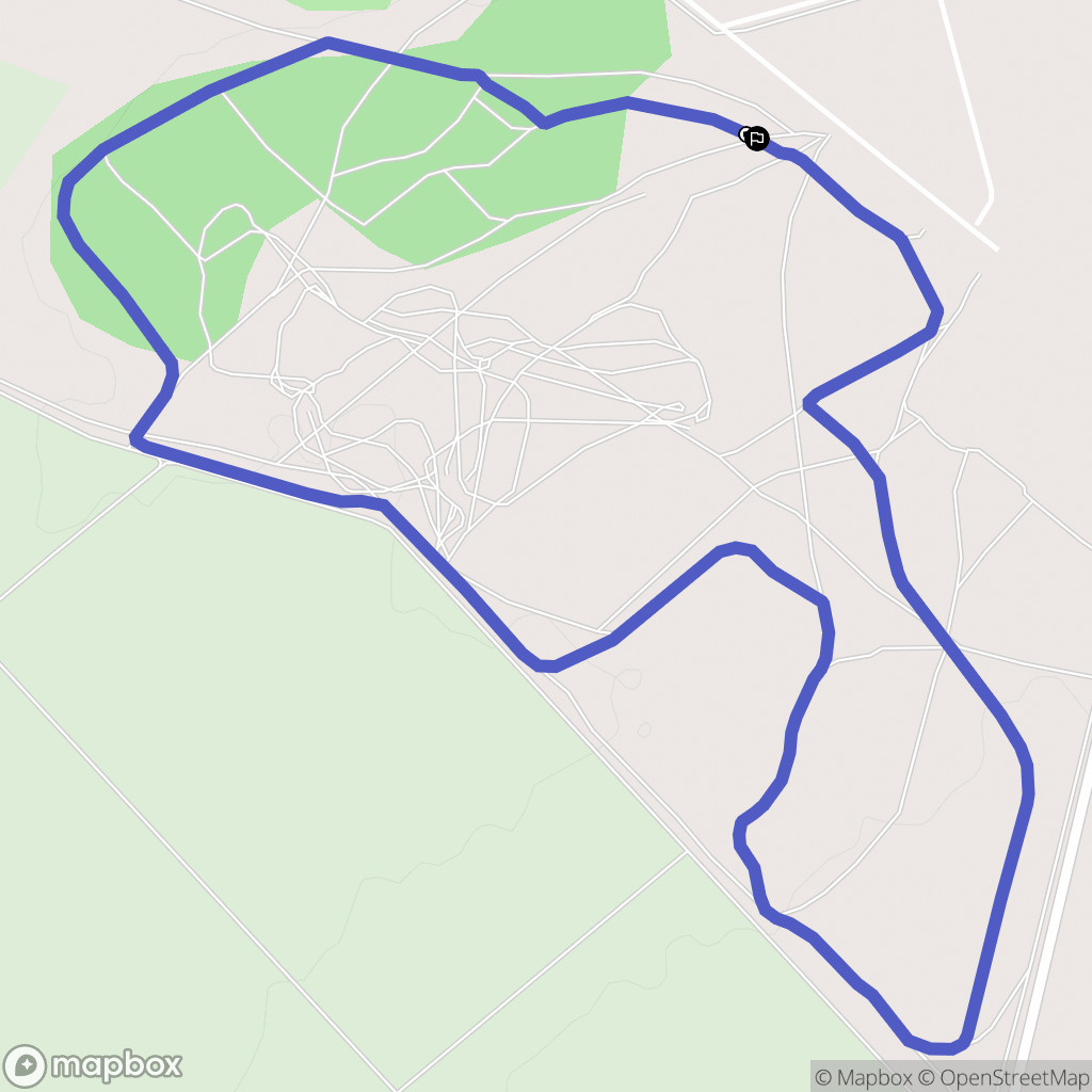 Mourmelon-le-Petit : carte du parcours de randonnée - France