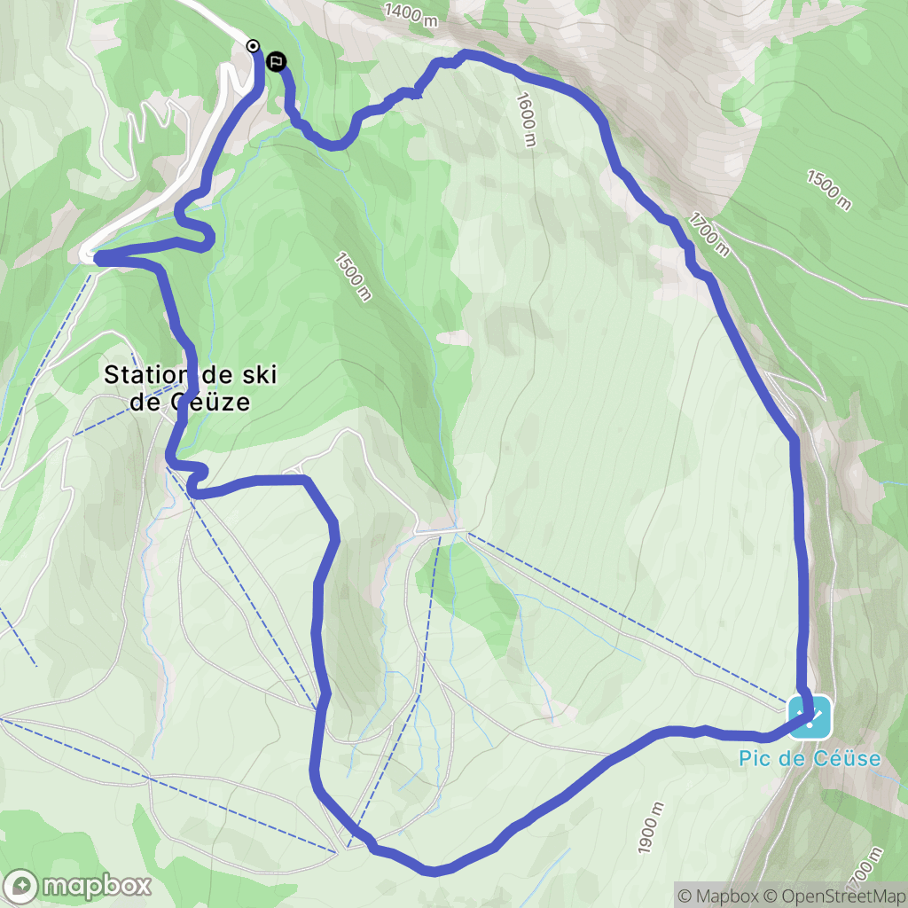 Manteyer : carte du parcours de randonnée - France