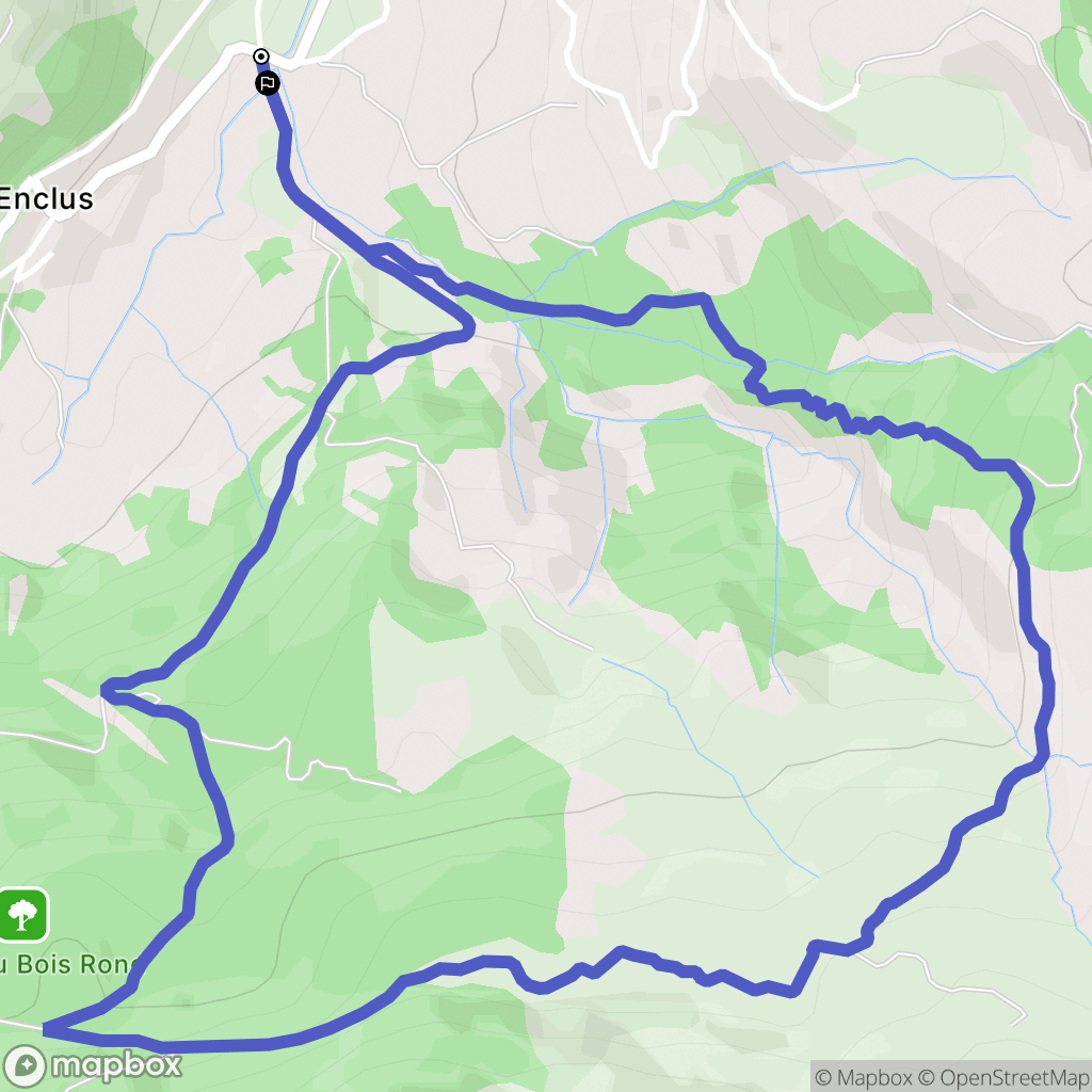 Le Dévoluy : carte du parcours de randonnée - France