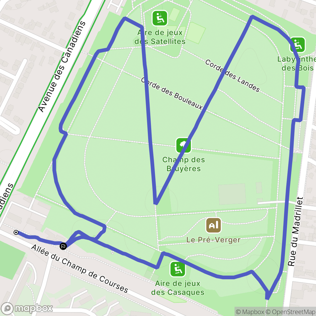 Saint-Étienne-du-Rouvray : carte du parcours de randonnée - France
