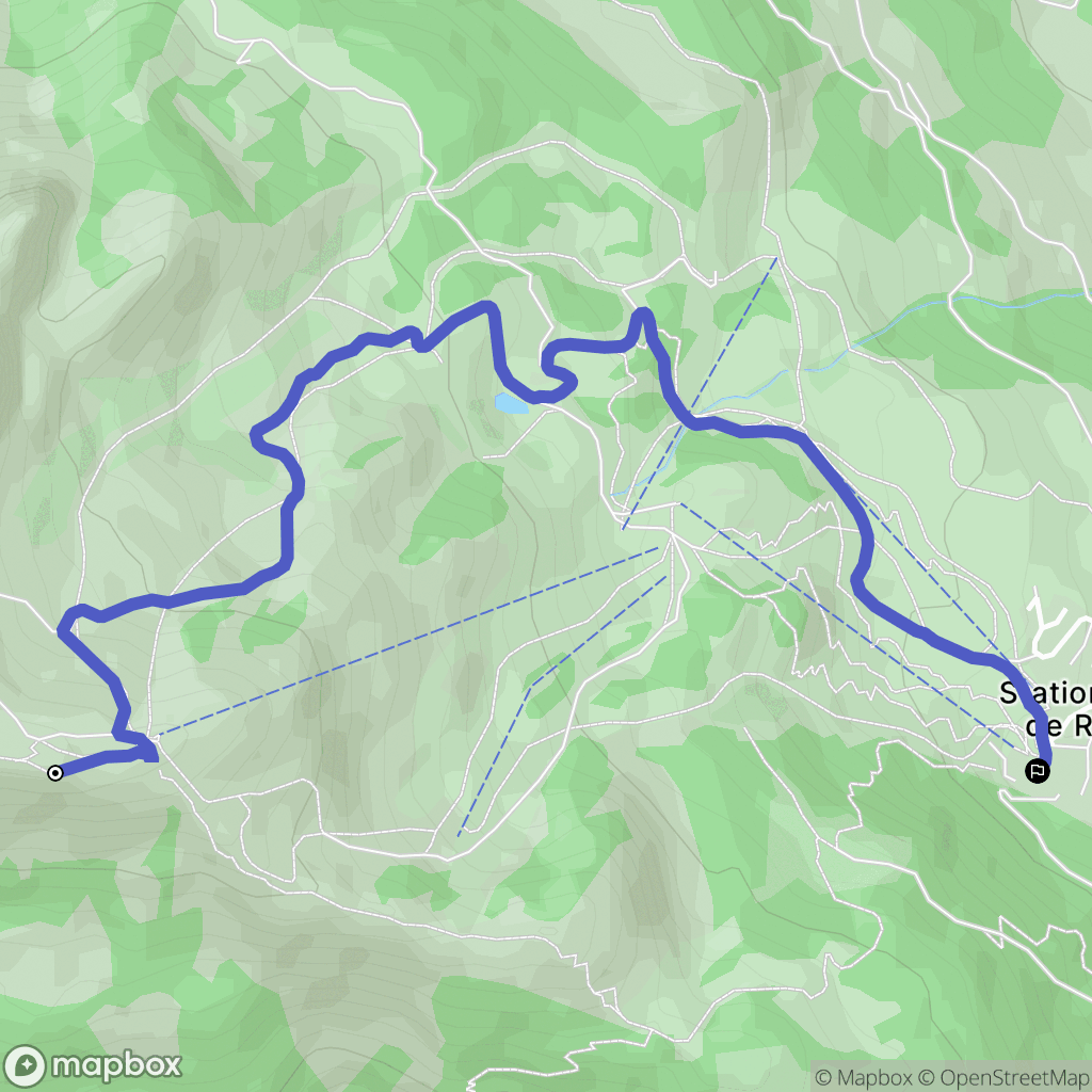 Saint-Apollinaire : carte du parcours de randonnée - France