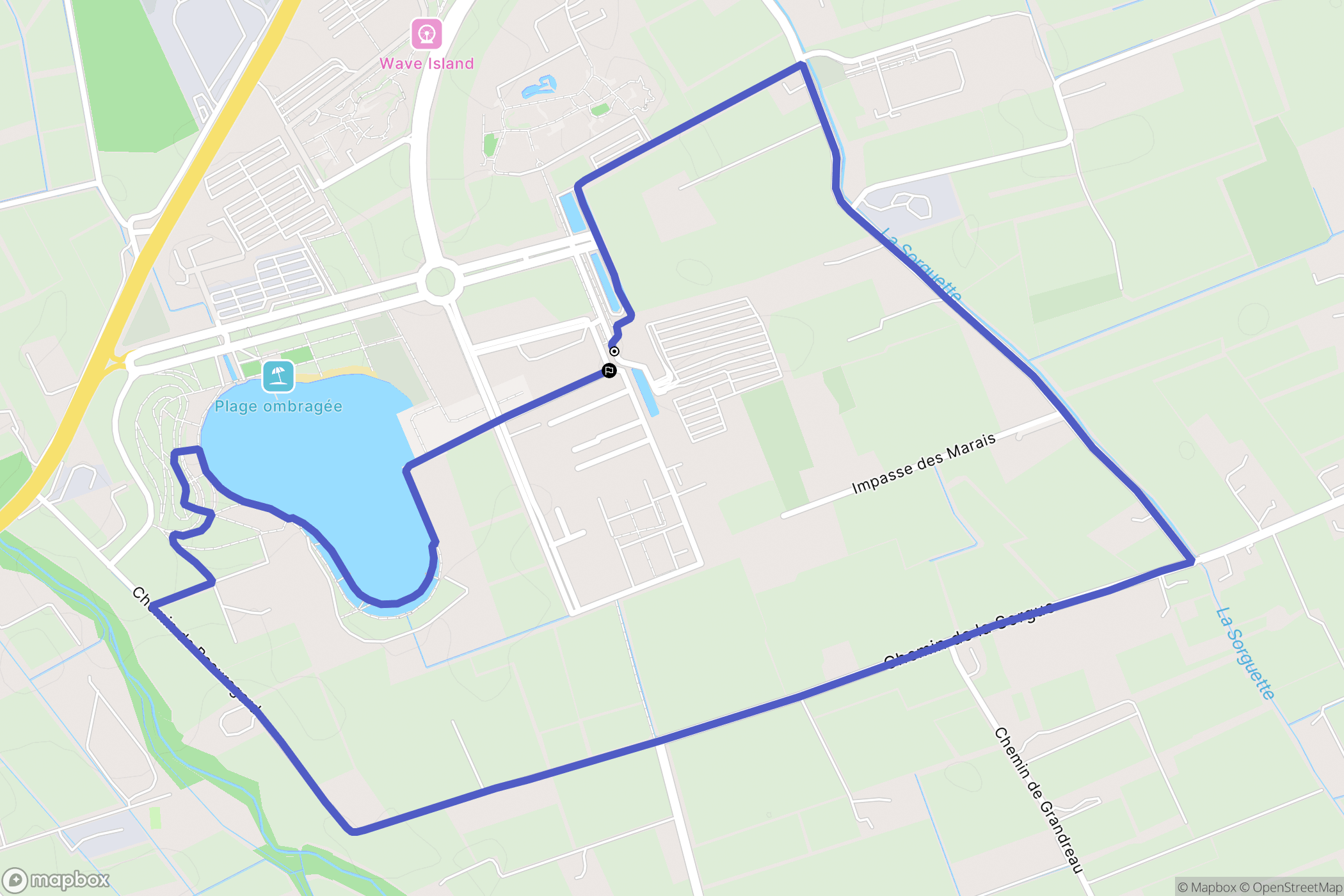 Monteux : carte du parcours de randonnée - France