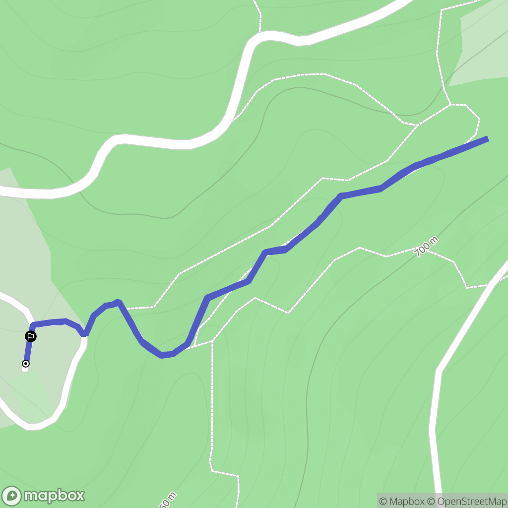 Pradines : carte du parcours de randonnée - France