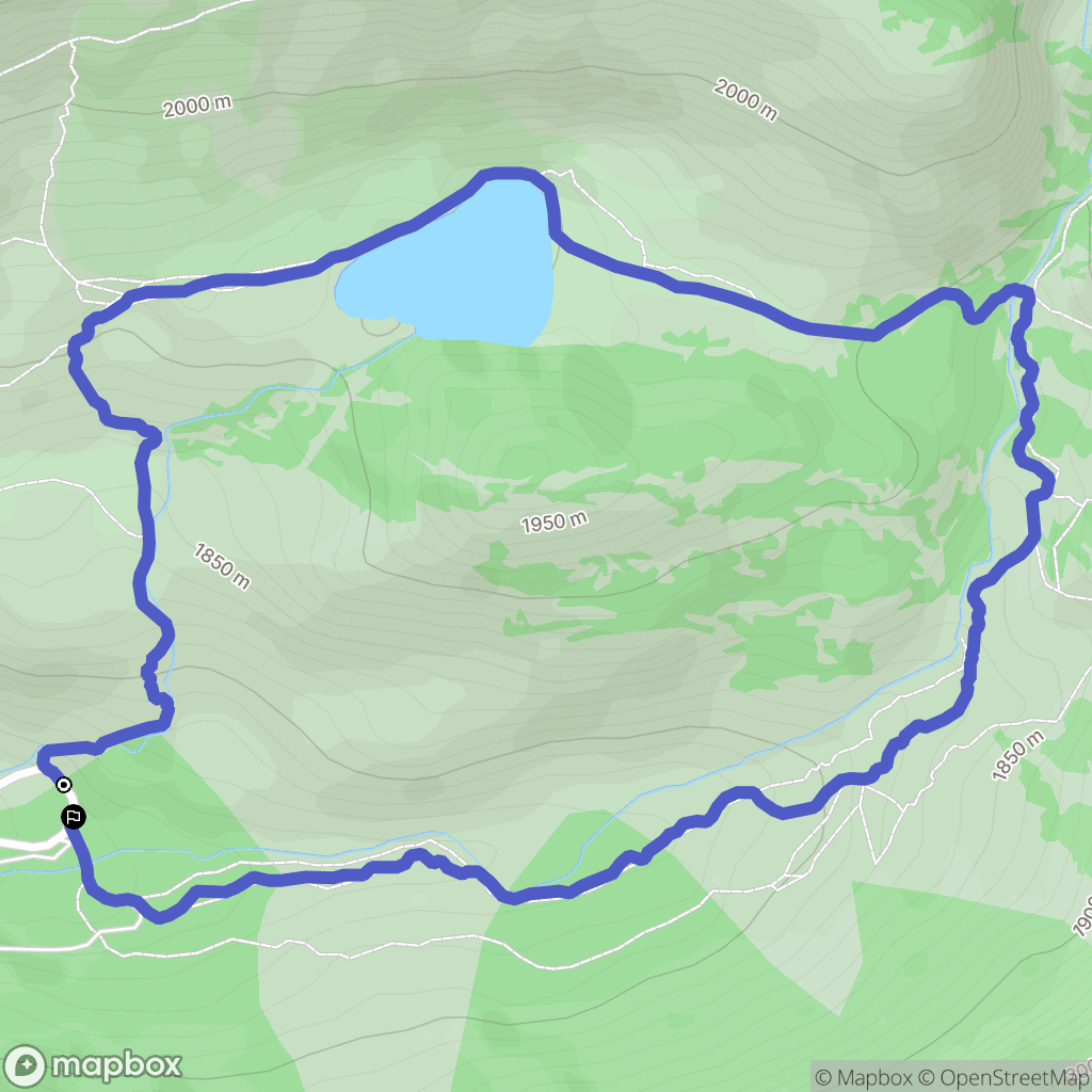 Porté-Puymorens : carte du parcours de randonnée - France