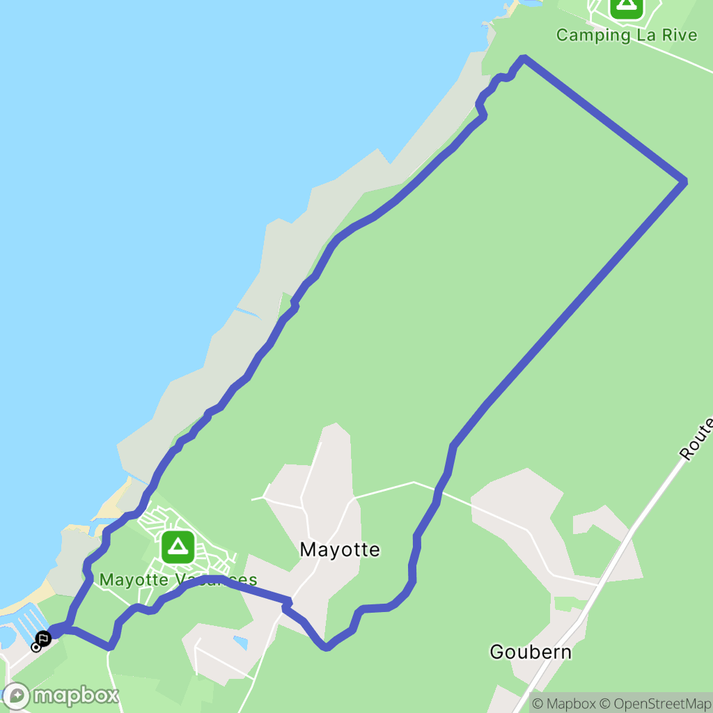 Biscarrosse : carte du parcours de randonnée - France