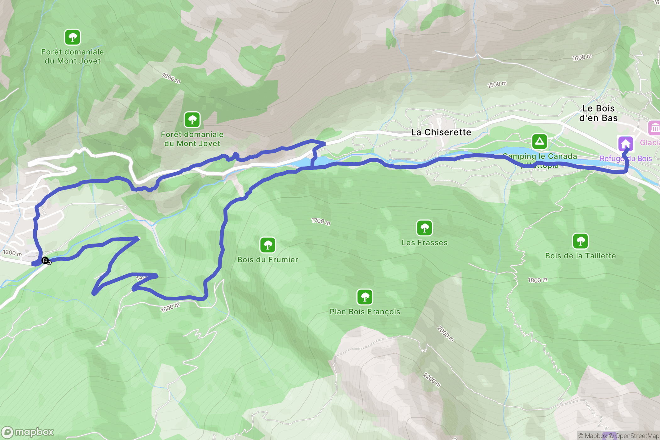 Champagny-en-Vanoise: routekaart voor buitenactiviteiten - France