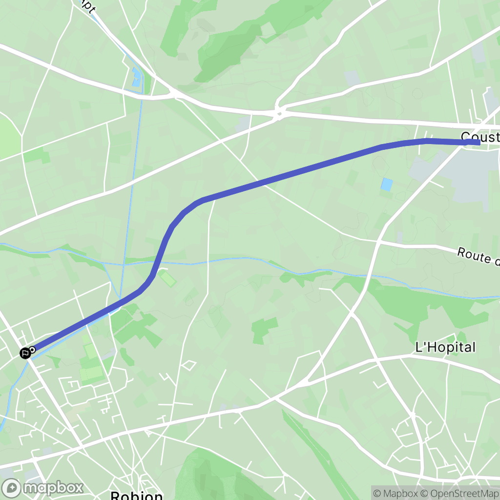 Robion : carte du parcours de randonnée - France