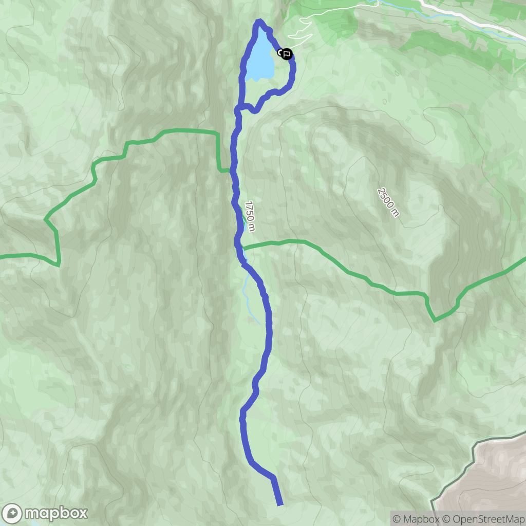 Gavarnie-Gèdre : carte du parcours de randonnée - France