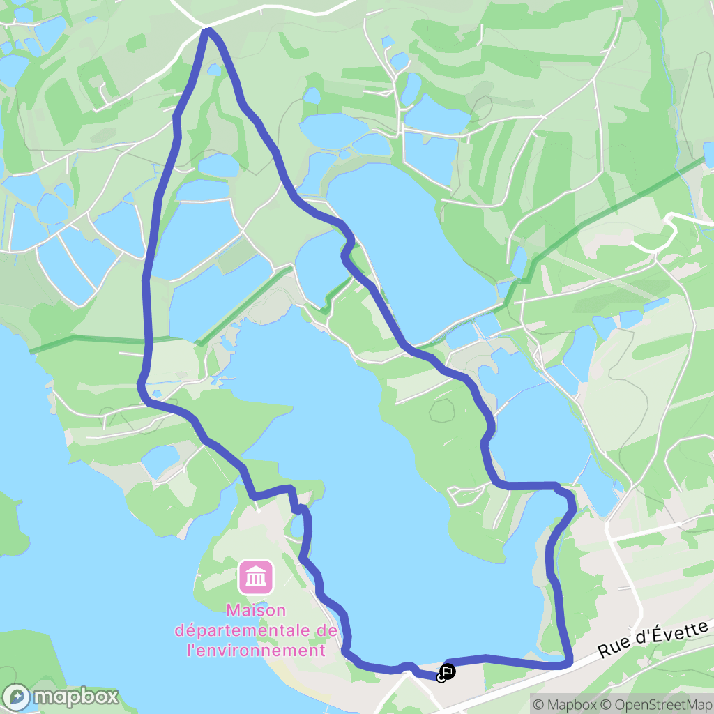 Sermamagny : carte du parcours de randonnée - France
