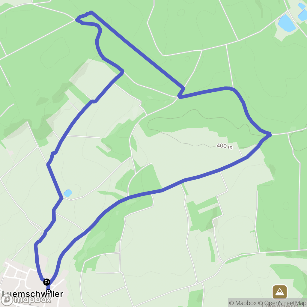 Luemschwiller : carte du parcours de randonnée - France