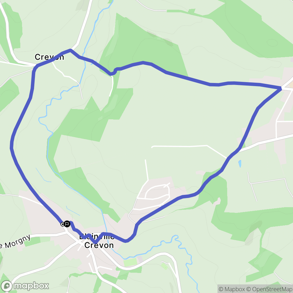 Blainville-Crevon : carte du parcours de randonnée - France
