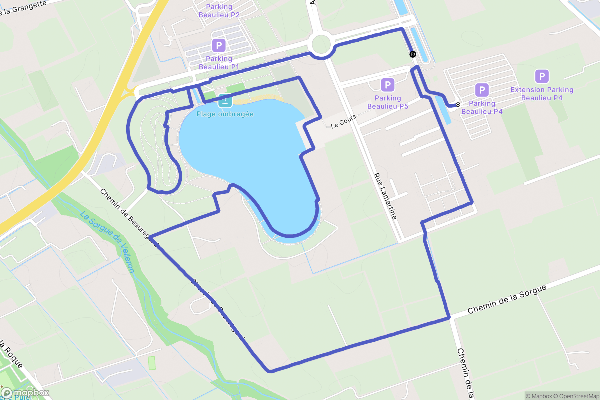 Monteux : carte du parcours de randonnée - France