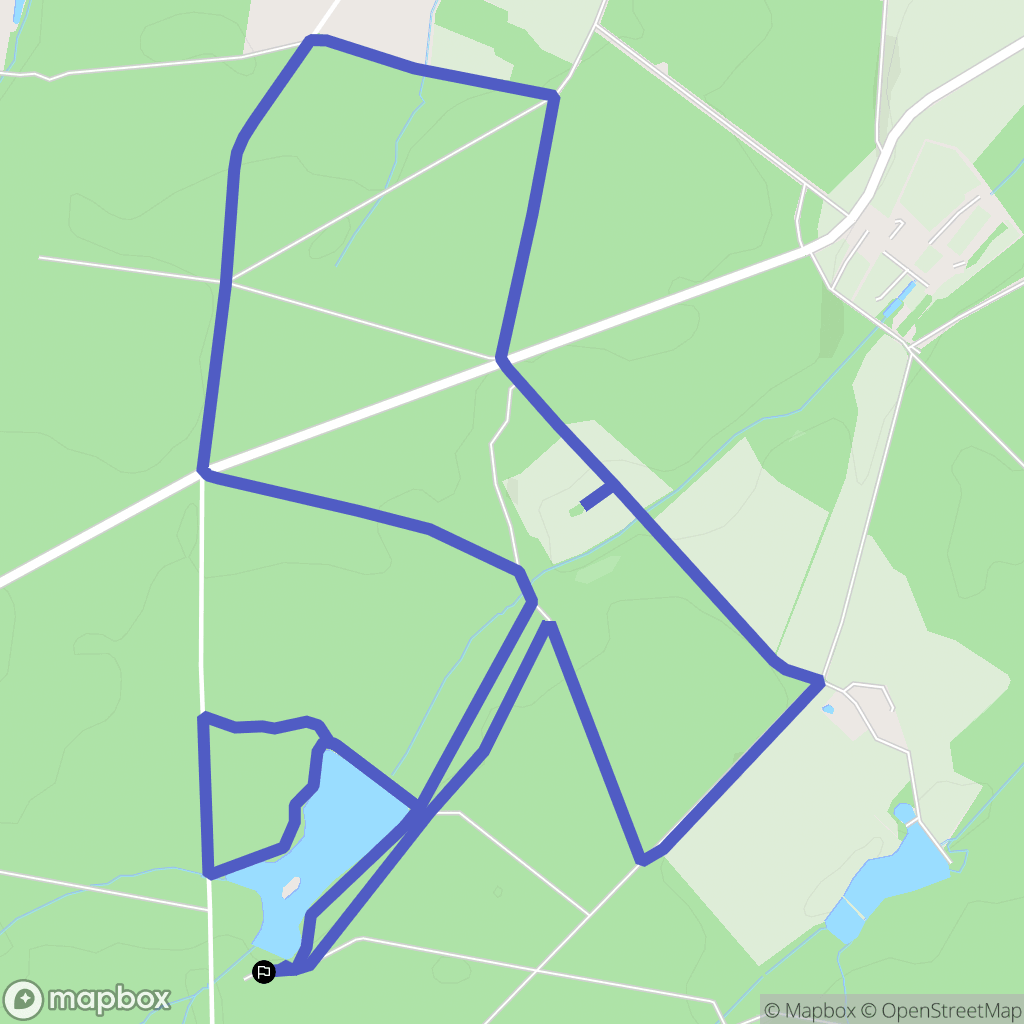 Sennevières : carte du parcours de randonnée - France