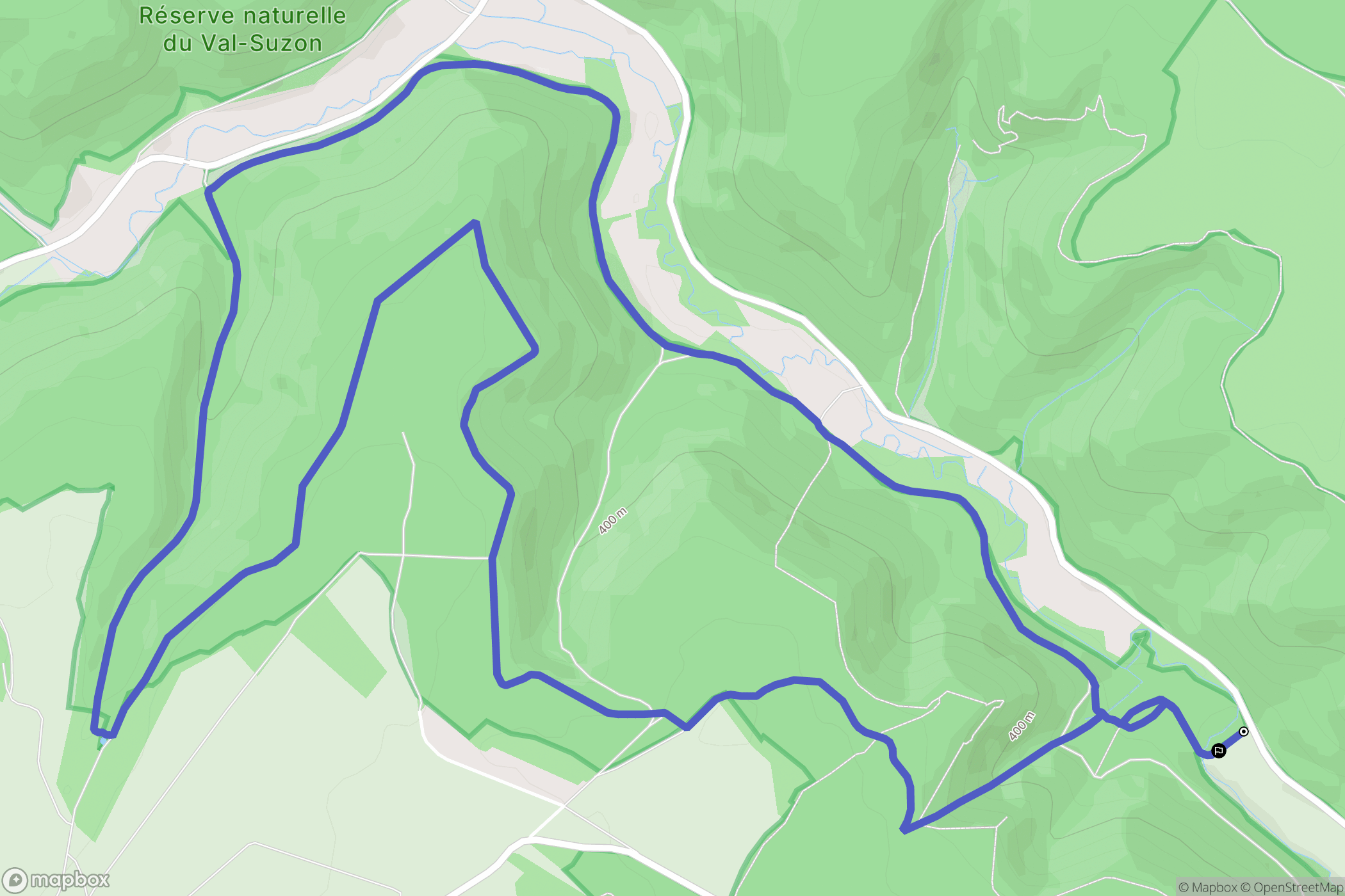 Messigny-et-Vantoux : carte du parcours de randonnée - France