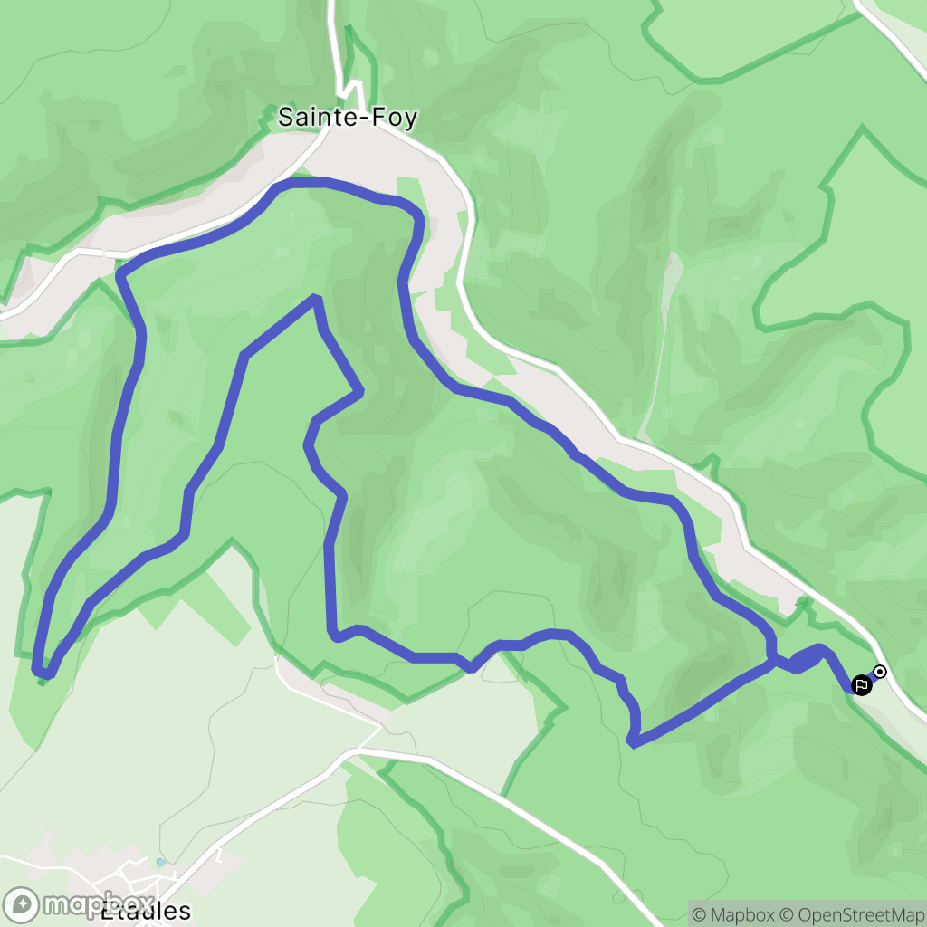 Messigny-et-Vantoux : carte du parcours de randonnée - France