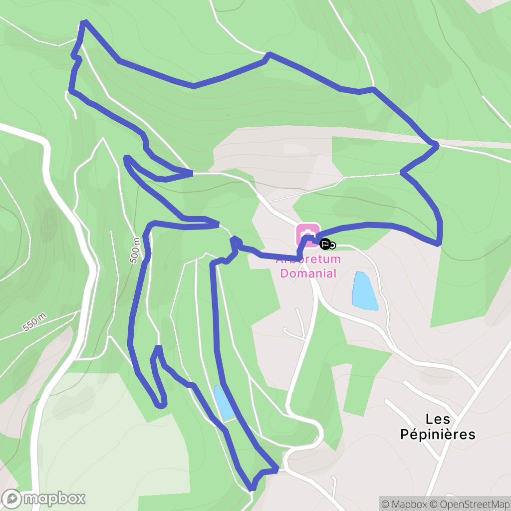 La Jonchère-Saint-Maurice : carte du parcours de randonnée - France