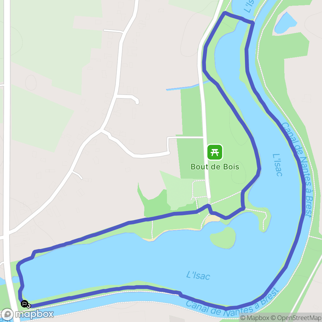 Héric : carte du parcours de randonnée - France