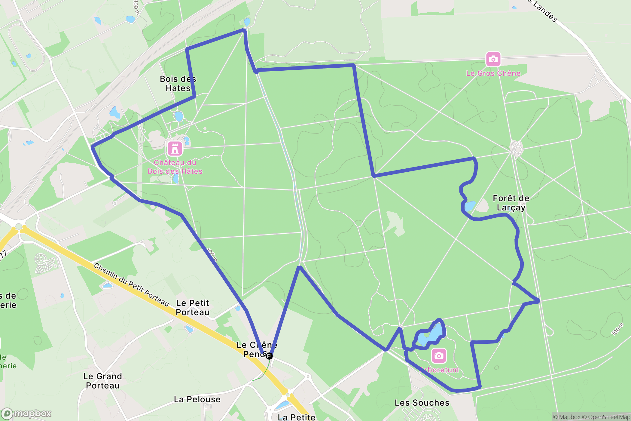 Chambray-lès-Tours: routekaart voor buitenactiviteiten - France